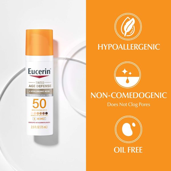 Eucerin Age Defense Face Sunscreen Tinted Lotion - SPF 50 - 2.5 fl oz