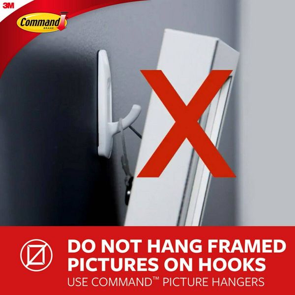 Command Small Sized Metallic Decorative Hooks Brass: Gold Wall Hooks, 0.5 lb Capacity, 4 Pack