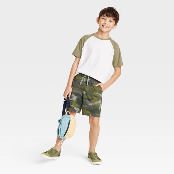 Boys' Pull-On 'At the Knee' Knit Shorts - Size S (6/7) - Cat & Jack™