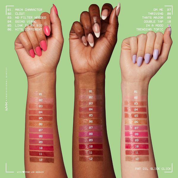NYX Professional Makeup Fat Oil Slick Click Tinted Lip Balm - 0.07oz - Color: In A Mood