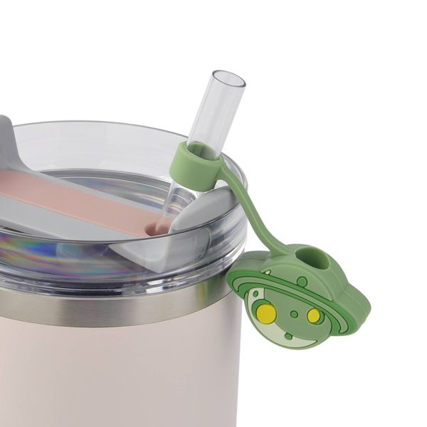 Novelty Straw Cover Spaceship Green Apple - Bullseye's Playground™