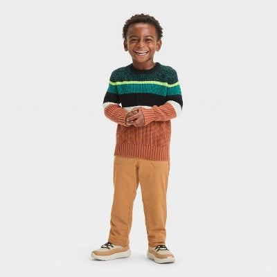 Toddler Boys' Colorblock Pullover Crewneck Sweater - Cat & Jack™ 2T