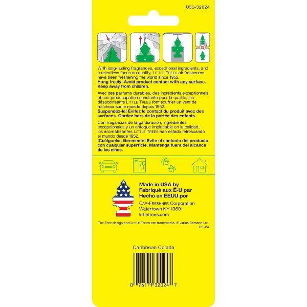 Little Trees 3pk Caribbean Colada Air Freshener