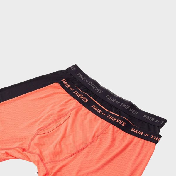Pair of Thieves Men's 2pk Super Fit Boxer Briefs - Large - Coral Pink
