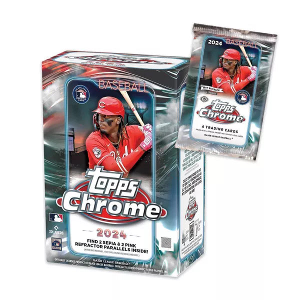 2024 MLB Topps Chrome Baseball Trading Card Value Box