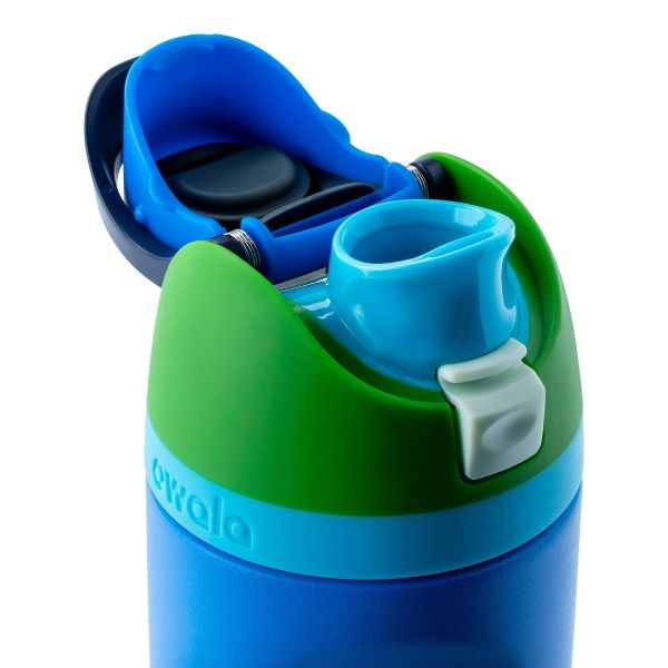 Owala 16oz Kids' FreeSip Stainless Steel Water Bottle - Blue Machine