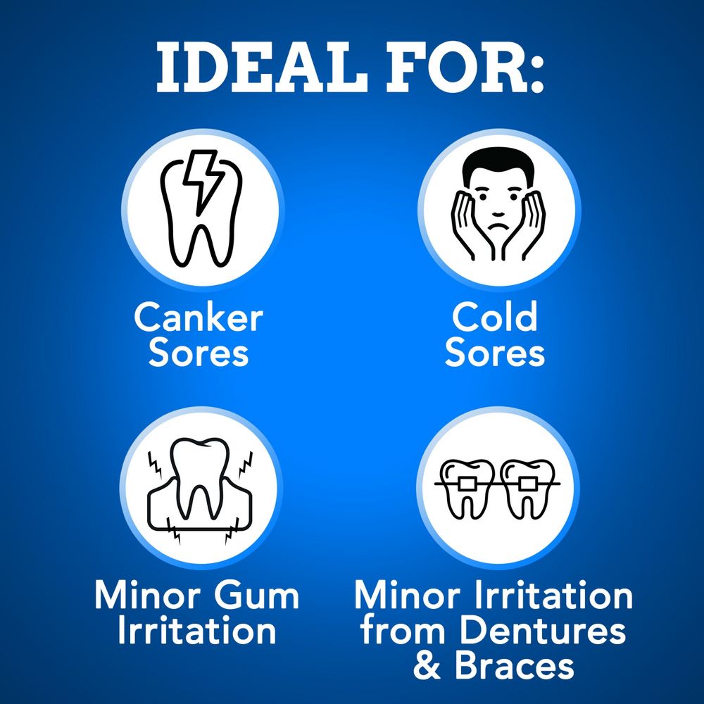 Orajel 3x Medicated Mouth Sores Gel - 0.42oz