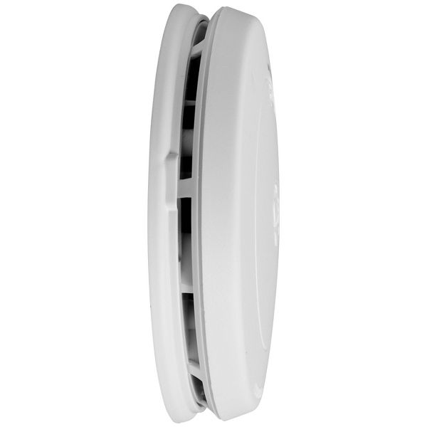 First Alert Alarm Smoke DC Slim SM200: Battery-Operated Smoke Detector, 10-Year Warranty, White, Includes 2 AA Alkaline Batteries