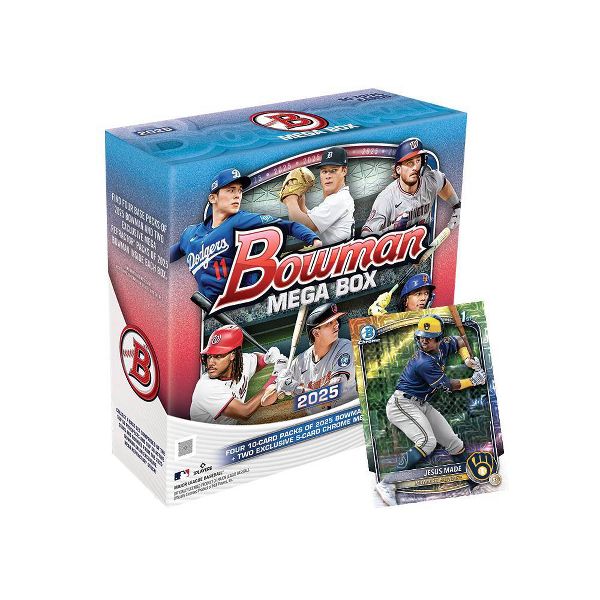 2025 Topps MLB Bowman Baseball Trading Card Mega Box