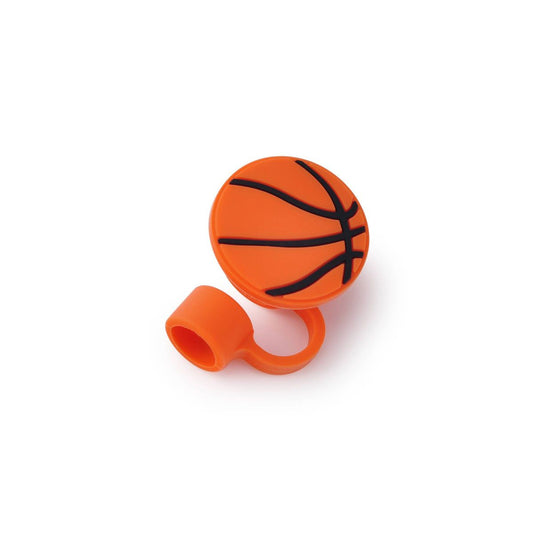 Novelty Straw Cover Basketball Orange - Bullseye's Playground™
