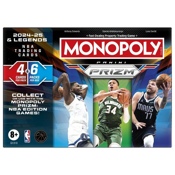 Monopoly Panini Prizm: 2024-25 NBA Basketball Trading Cards Booster Box