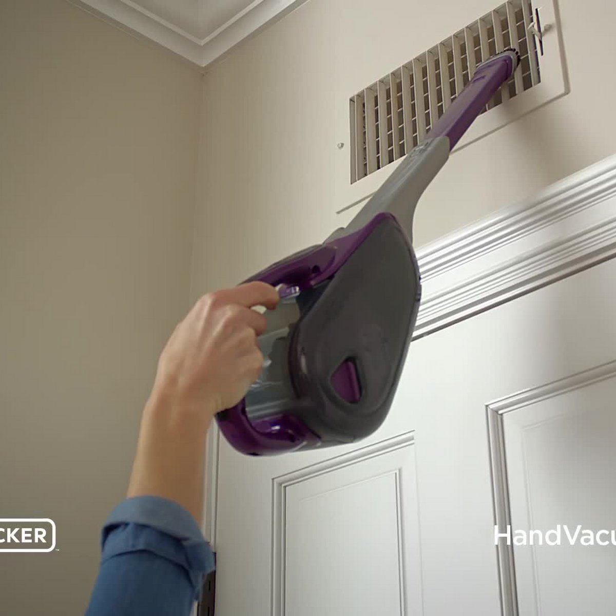 BLACK+DECKER Compact Lithium Handheld Vacuum - Gray HNVC220BCZ01: Cordless Dustbuster, Portable Car Vacuum, Rechargeable