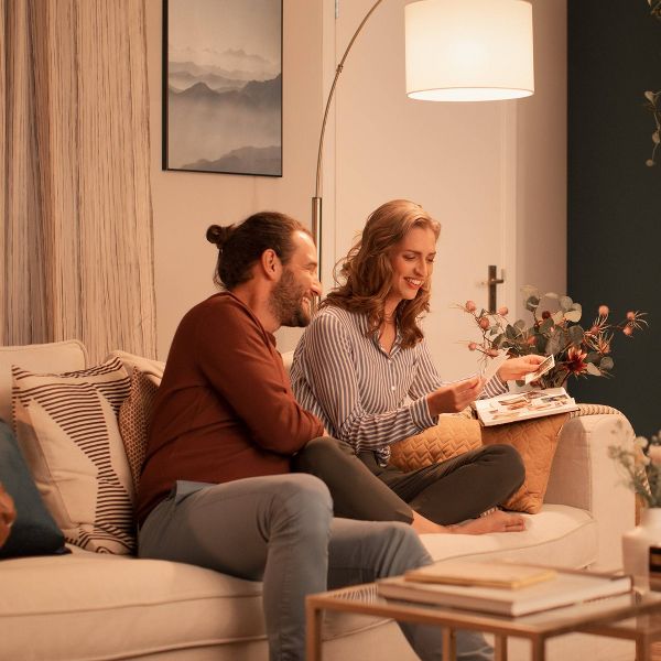 Philips UltraDef LED 60W Clear Soft White BA11 3P Candelabra Base: E12 Dimmable Candelabra Bulbs, 500 Lumens, 2700K, 3-Pack