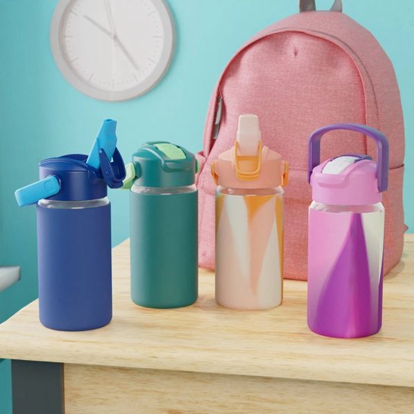 Zak Designs 16 fl oz Polypropylene Bottle with Silicone Sleeve - Green