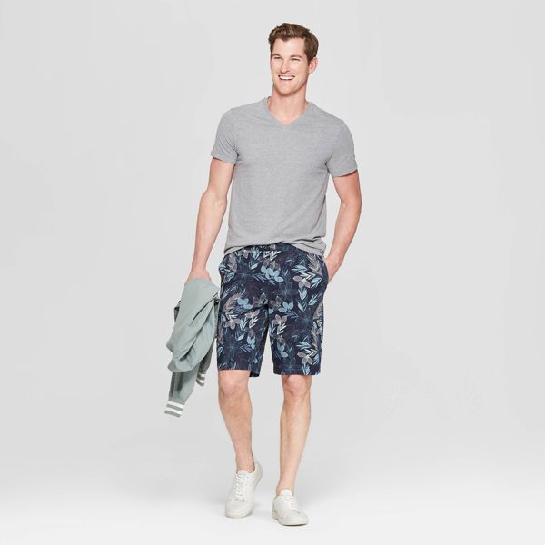 Men's Every Wear Short Sleeve V-Neck T-Shirt Large Gray - Goodfellow & Co™