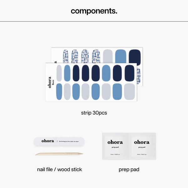 Ohora Gel Nail Art Design Line - Sapphire Soiree - 30ct