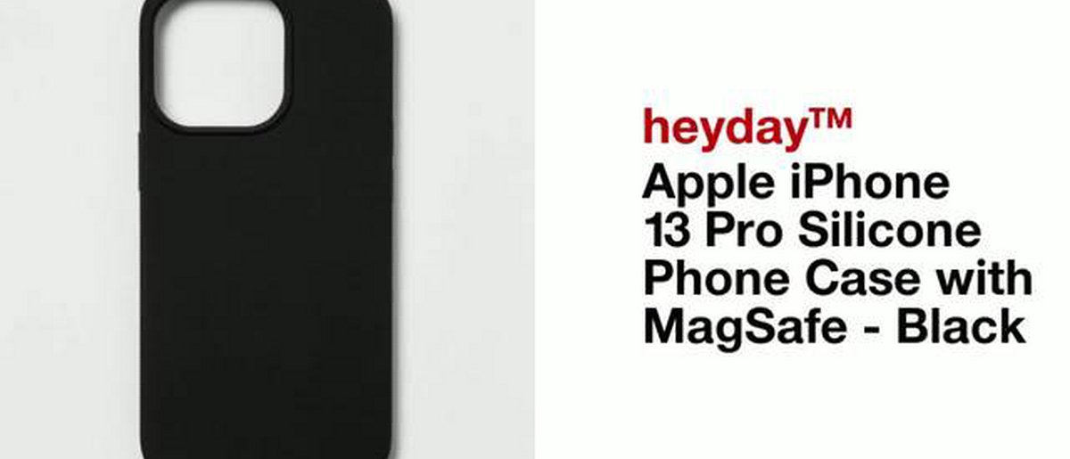 Apple iPhone 13 Pro with Magnetic Case - heyday™ Black: Lightweight Silicone Protective Cover