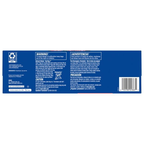 Ziploc Storage Gallon Bags 81 Count