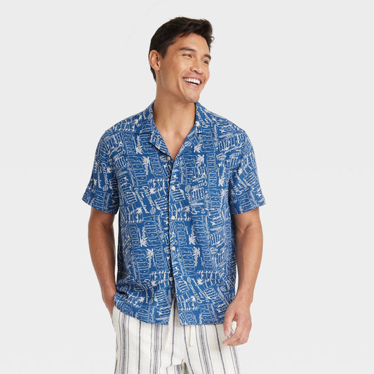 Men's Short Sleeve Button-Down Shirt - XL - Goodfellow & Co™
