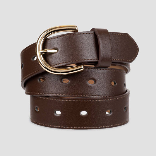 Women's Laser Cut Belt - Size L - A New Day™