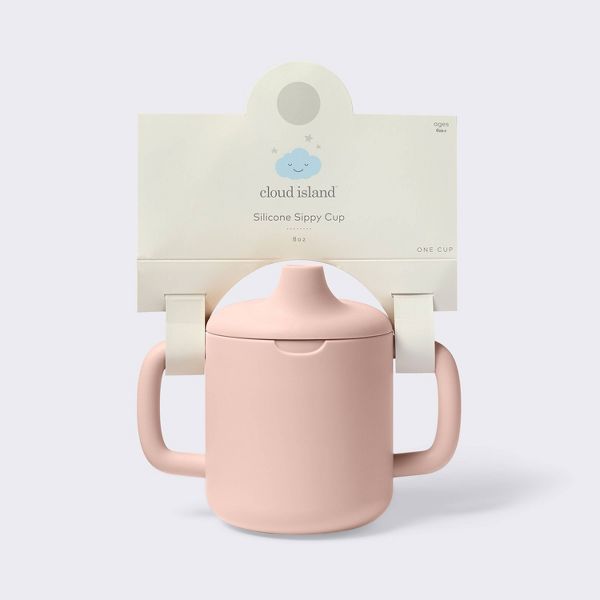 8oz Silicone Trainer Cup - Pink - Cloud Island™