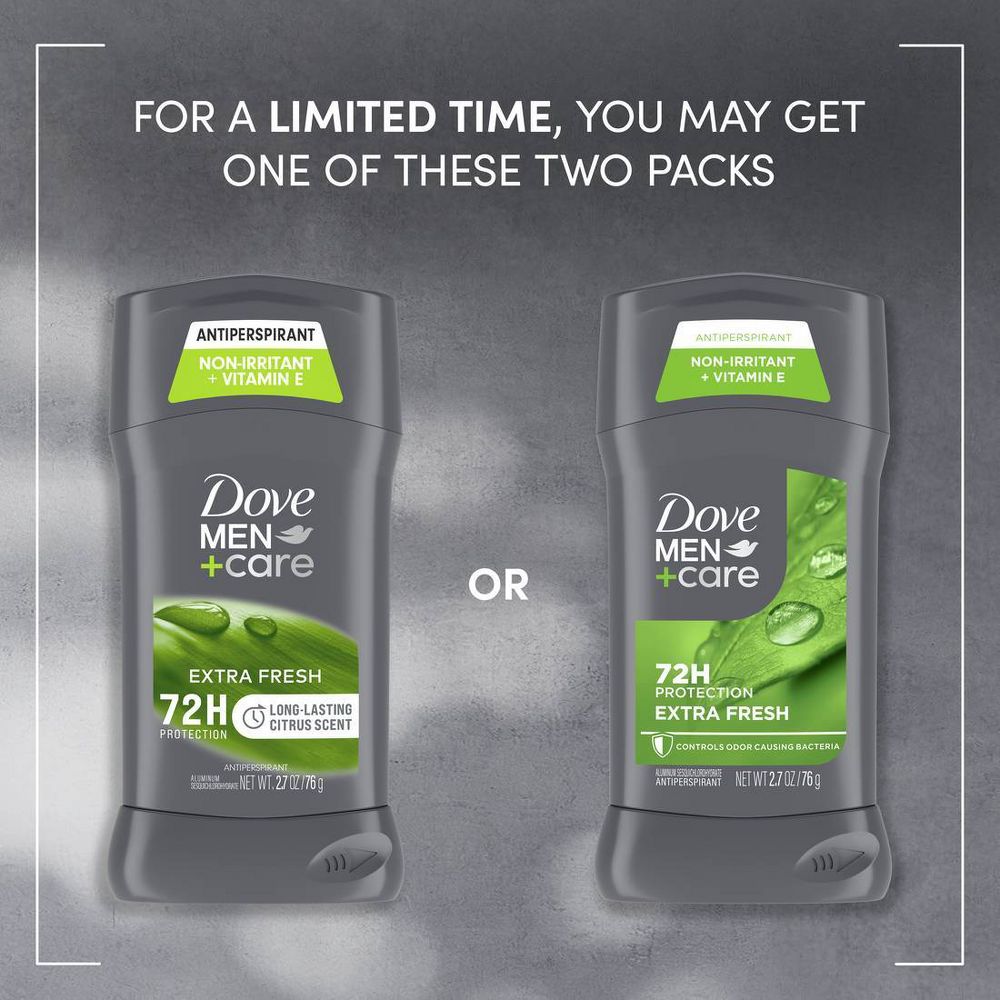 Dove Men+Care 72-Hour Antiperspirant & Deodorant Stick - Extra Fresh - 2.7oz/2ct