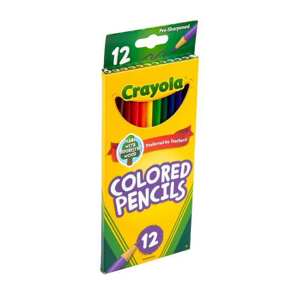 Crayola 12ct Kids Pre-Sharpened Colored Pencils
