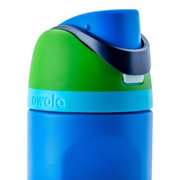 Owala 16oz Kids' FreeSip Stainless Steel Water Bottle - Blue Machine