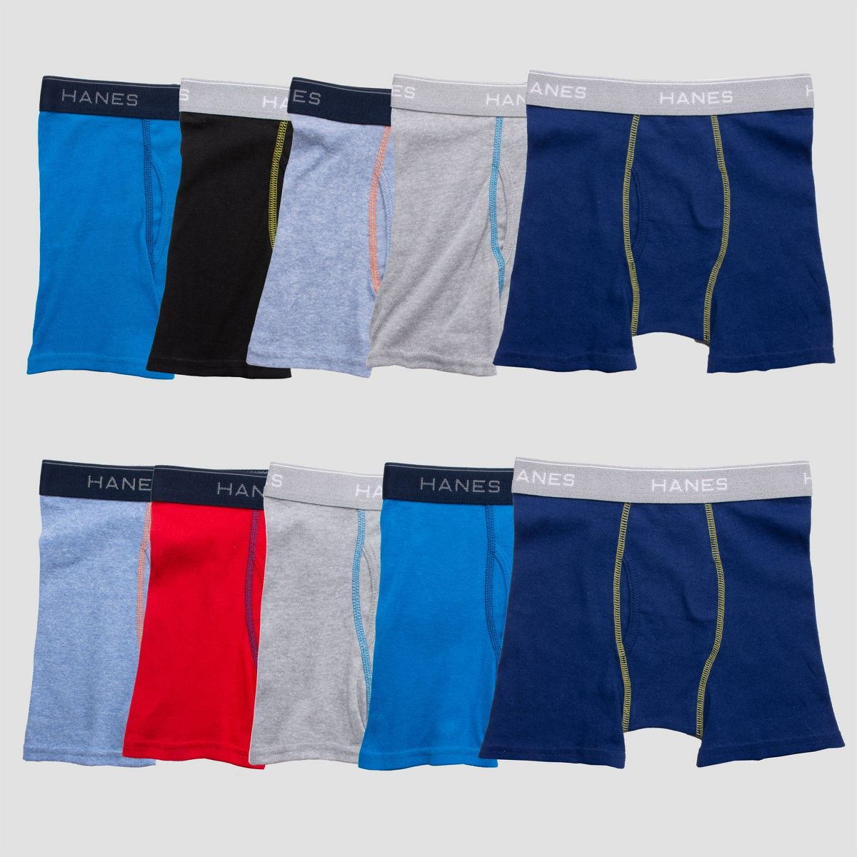 Hanes Boys' 10pk Boxer Briefs - Colors May Vary - Size: XL (16-18)