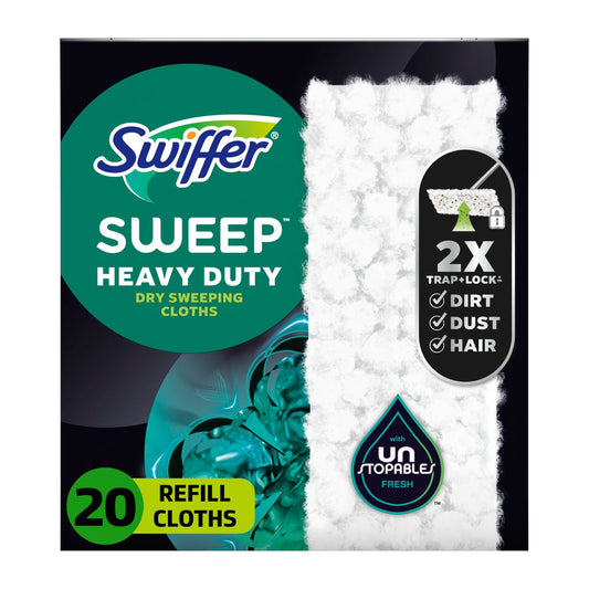 Swiffer Unstopables Fresh Heavy Duty Dry Cloths Refill - 20ct