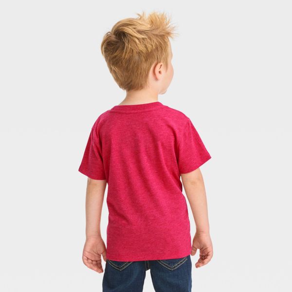 Toddler Boys' Marvel Spidey and Miles Solid Short Sleeve T-Shirt - 5T - Red