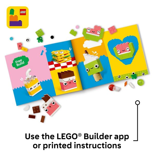 LEGO Classic Creative Food Friends Building Toy, Pretend Play Food 11039