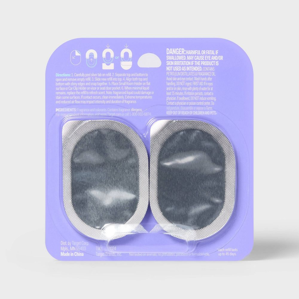 Small Room and Car Clip Refills - Lavender Bloom - 0.5oz/2ct - up&up™