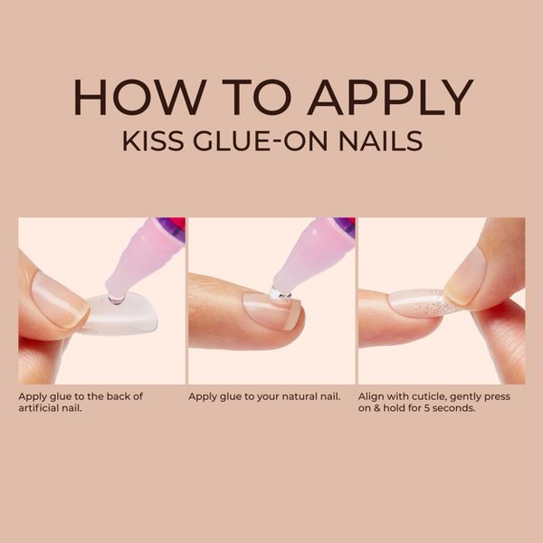 KISS Products Classy Press-On Fake Nails - Medium Almond - Dashing - 28ct