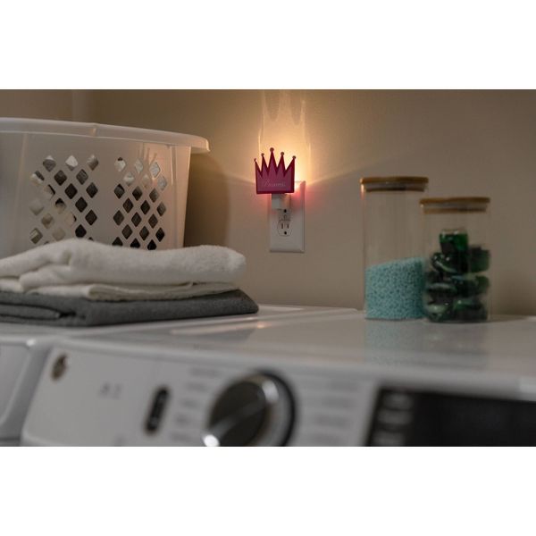 Energizer Princess Crown Light Sensing Night Light: LED Plug-In for Kids', Pink, Electric, All Ages