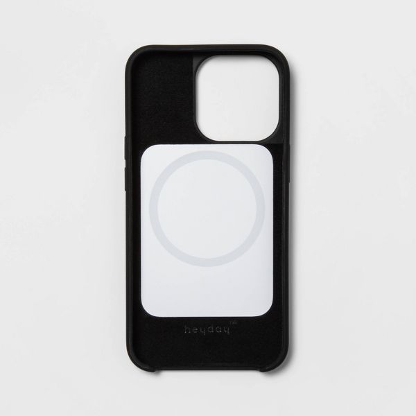 Apple iPhone 13 Pro with Magnetic Case - heyday™ Black: Lightweight Silicone Protective Cover