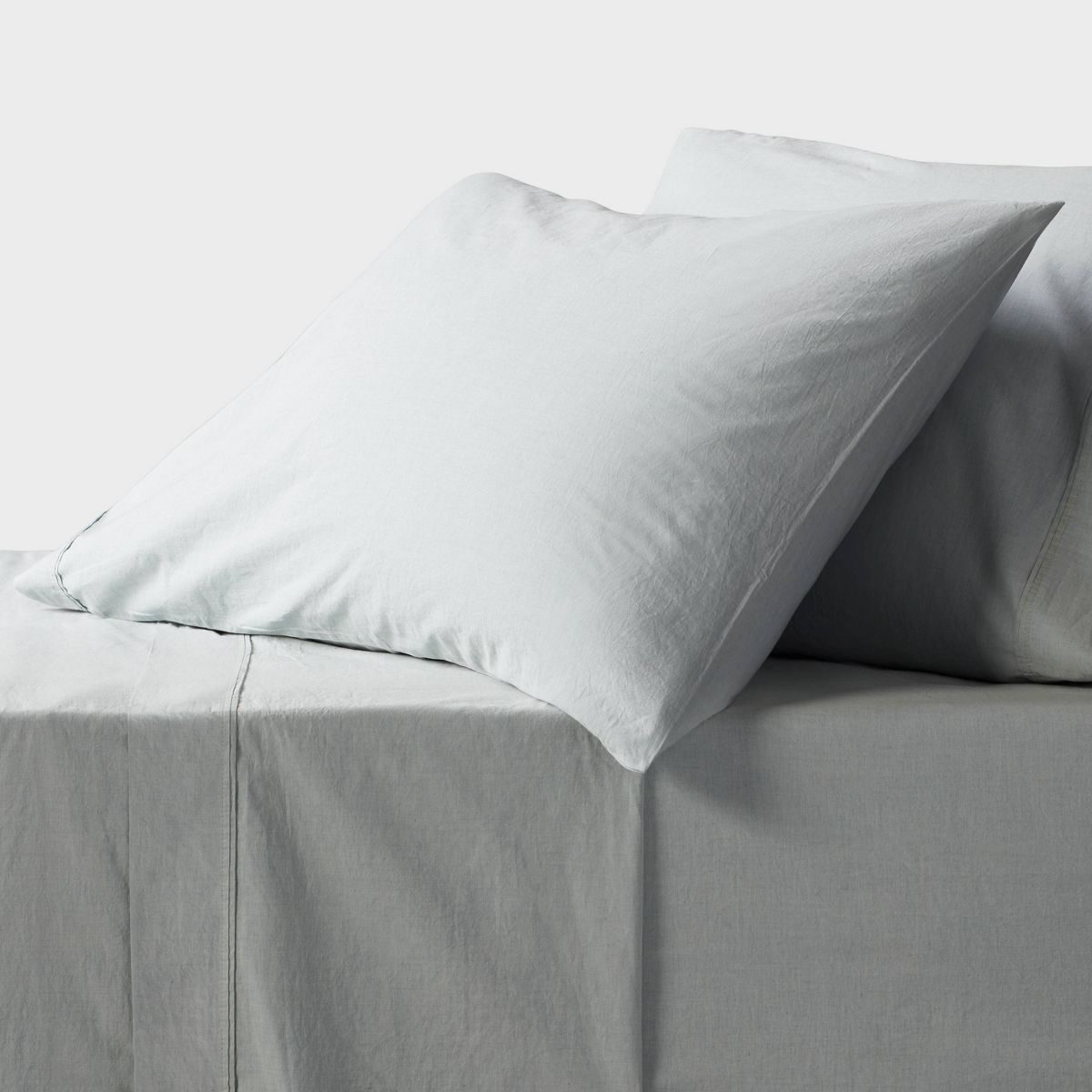 250 Thread Count Organic Percale Sheet Set - Queen - Gray - Threshold™