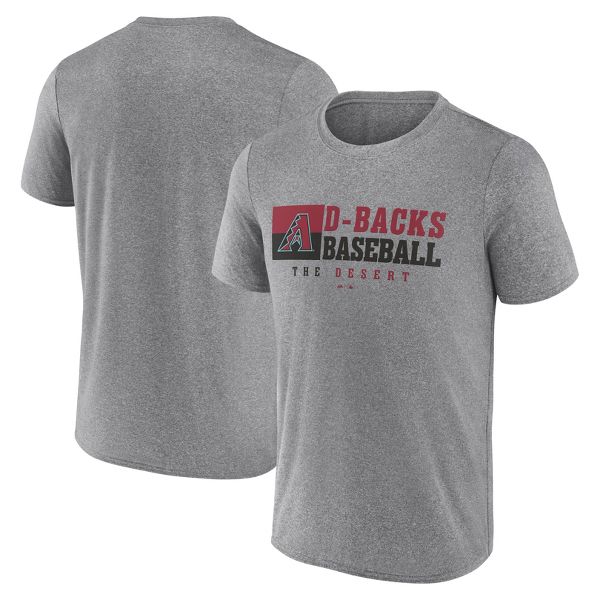 MLB Arizona Diamondbacks Men's Gray Short Sleeve T-Shirt - 2XL