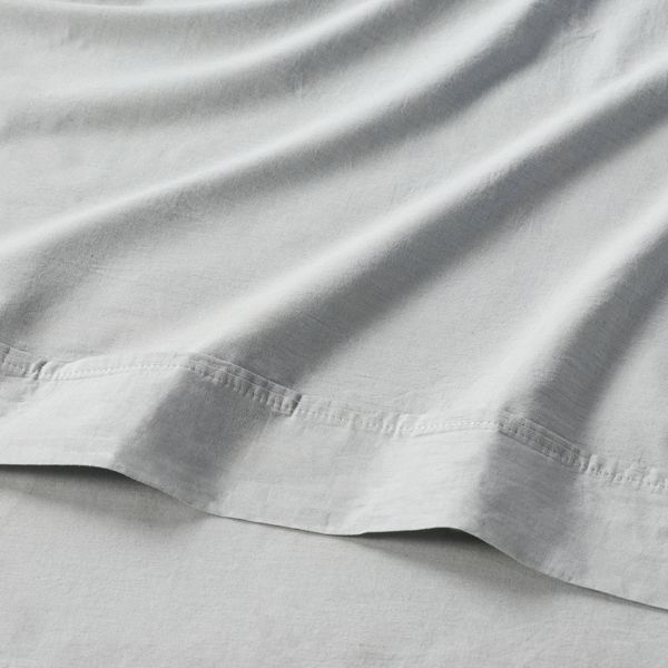 250 Thread Count Organic Percale Sheet Set - Queen - Gray - Threshold™