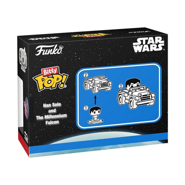 Funko Bitty POP! Rides: Star Wars Han Solo and the Millennium Falcon Figures