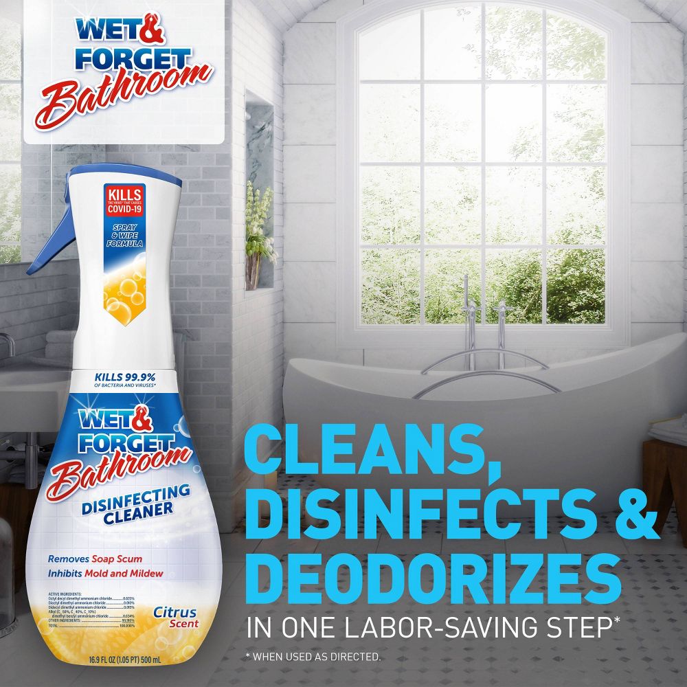 Wet & Forget Disinfecting Cleaner - Citrus Scent- 16.9 fl oz