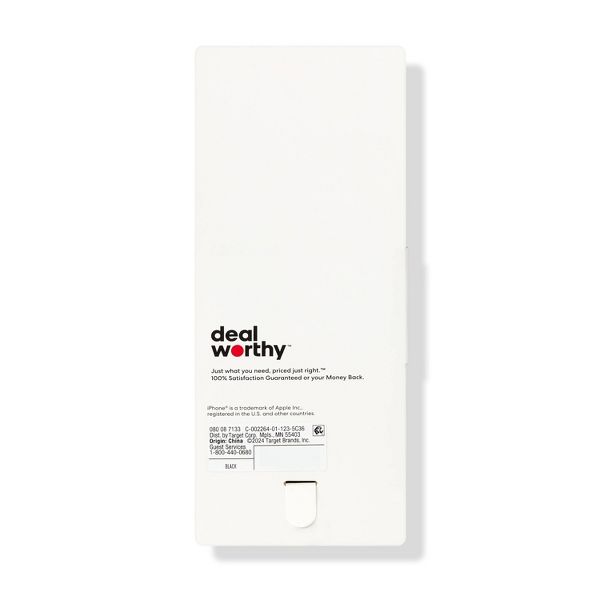 Apple iPhone 15 Pro Case - dealworthy™ Black: Wireless Charging Compatible TPU Cover