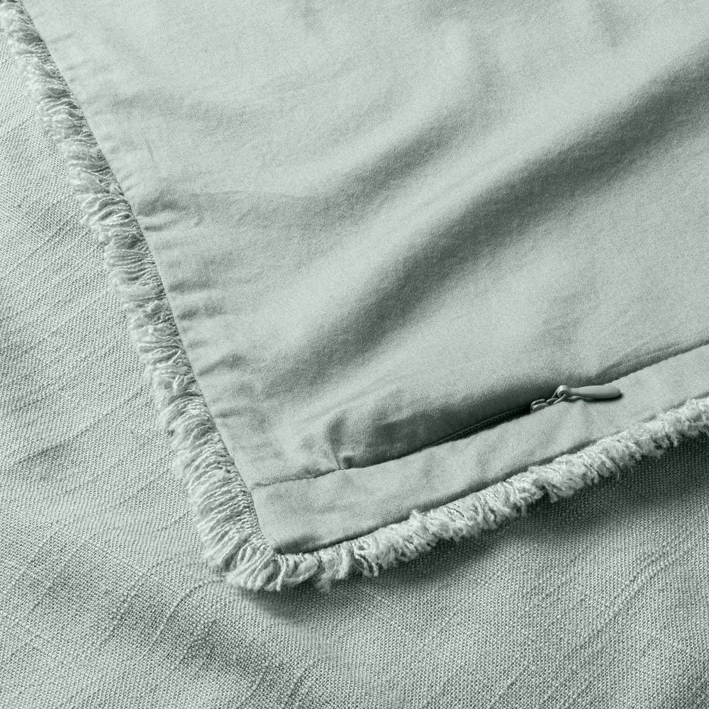 3 Piece Full/Queen Heavyweight Linen Blend Duvet Cover & Pillow Sham Set - Casaluna™
