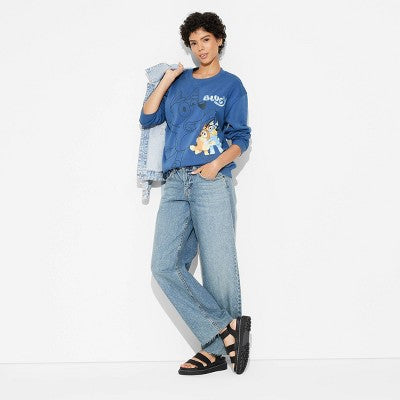Women's Bluey and Bingo Graphic Sweatshirt - Blue M