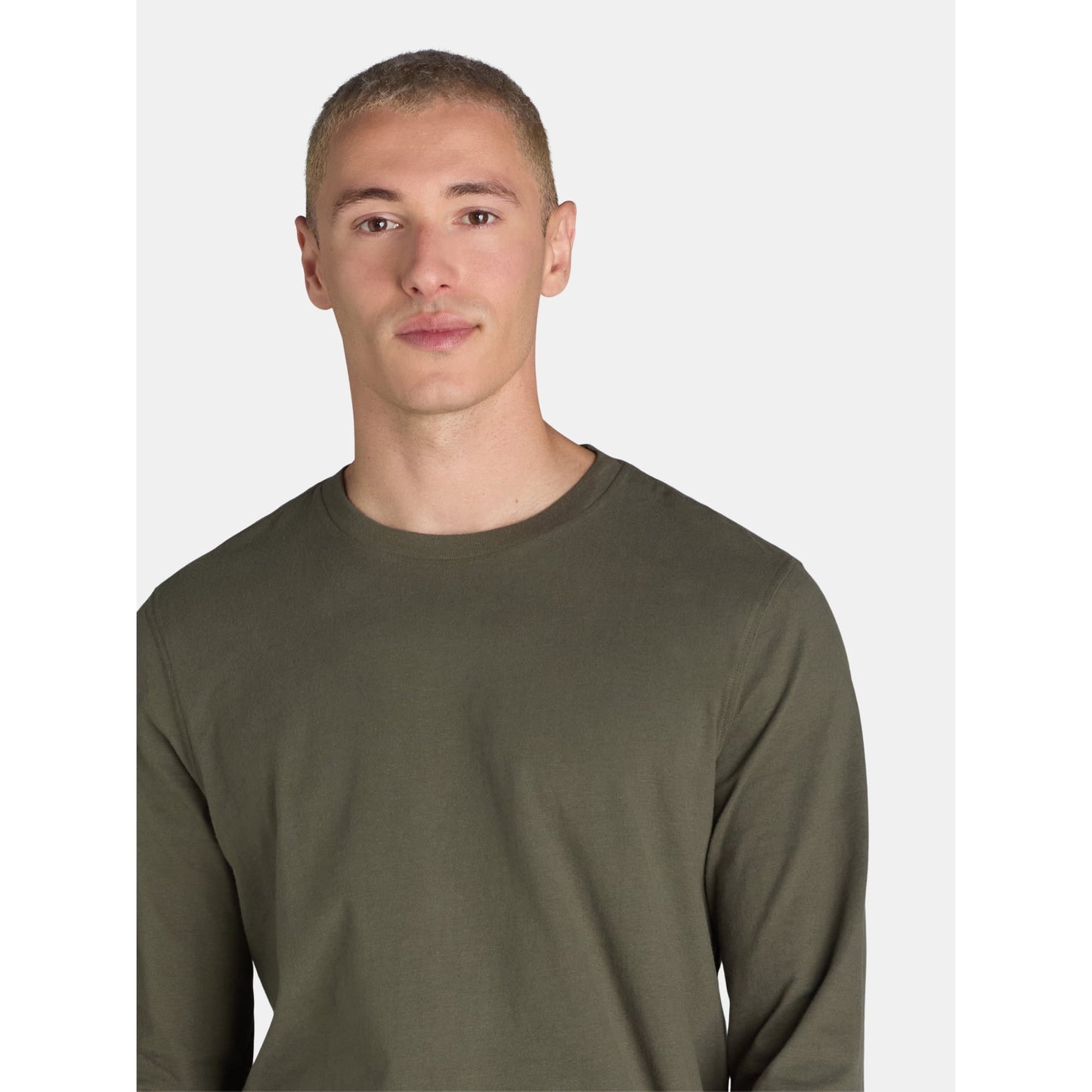 George Men's & Big Men's Crewneck T-Shirt with Long Sleeves, Size XS-3XLT