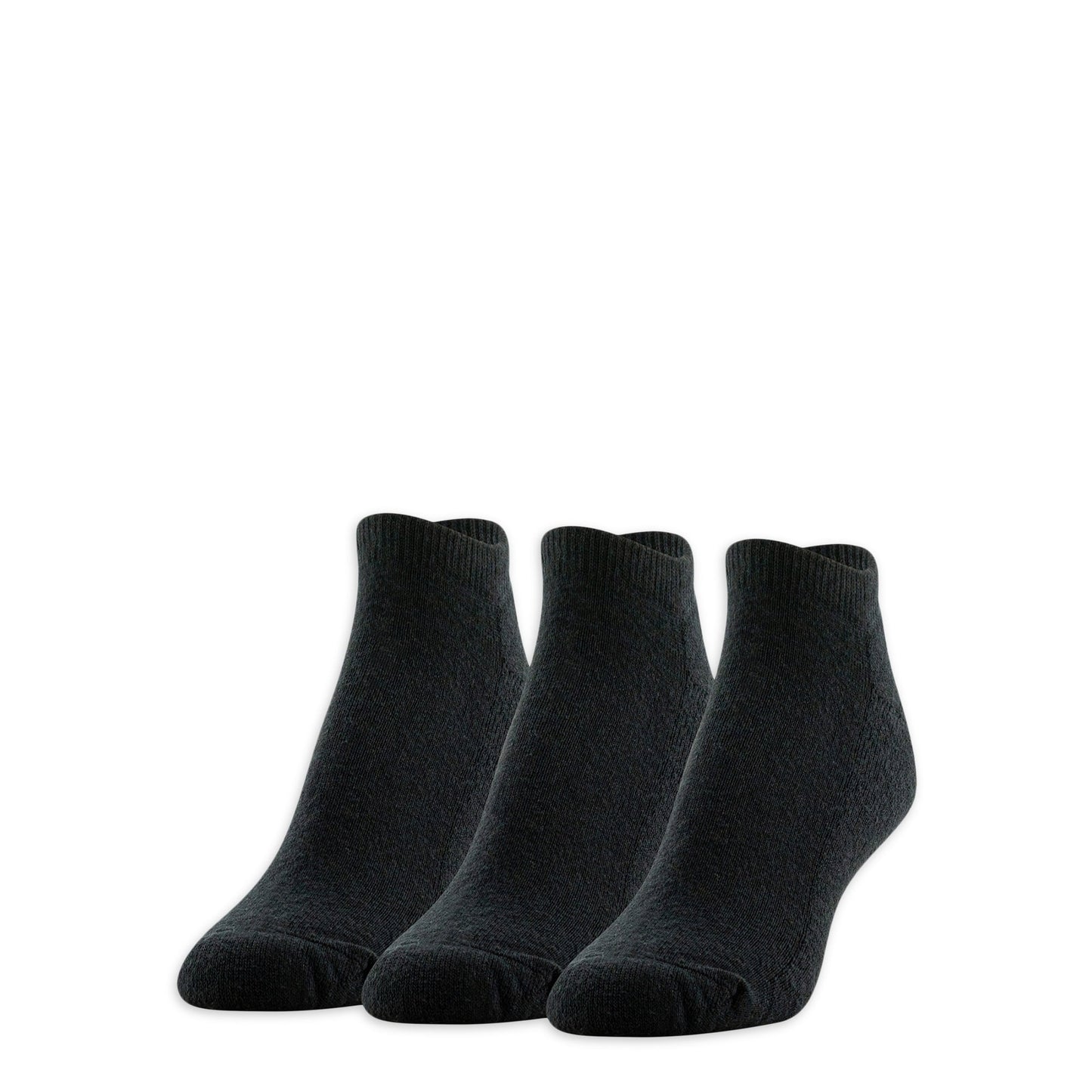 Gildan Men's No Show Socks - Black, 3 Pack