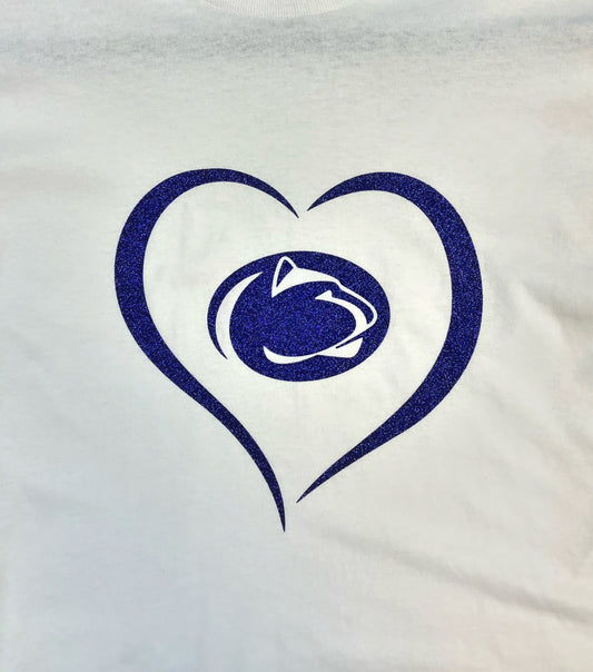 PSU Heart Short Sleeved Custom Shirt - Unisex