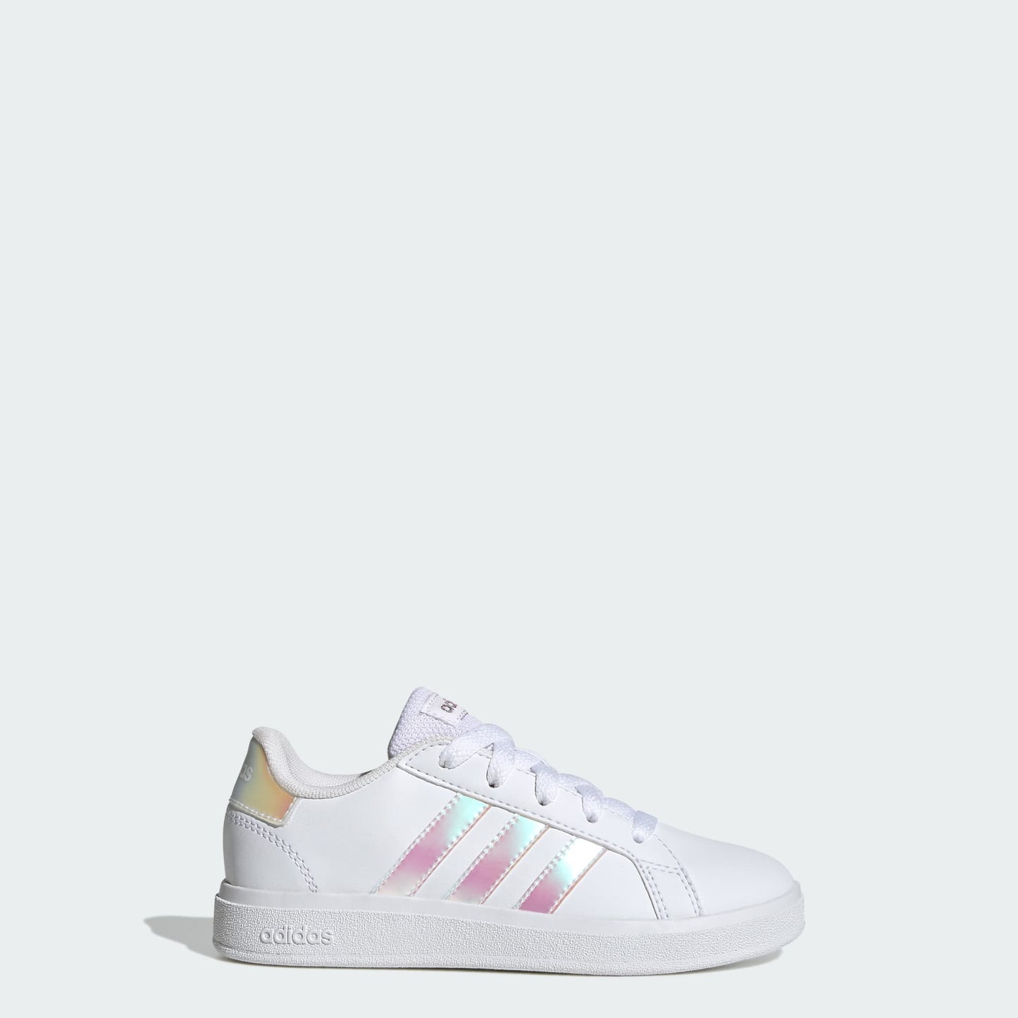 Adidas Grand Court 2.0 Shoes - Color: Cloud White / Iridescent / Cloud White - Size: 6