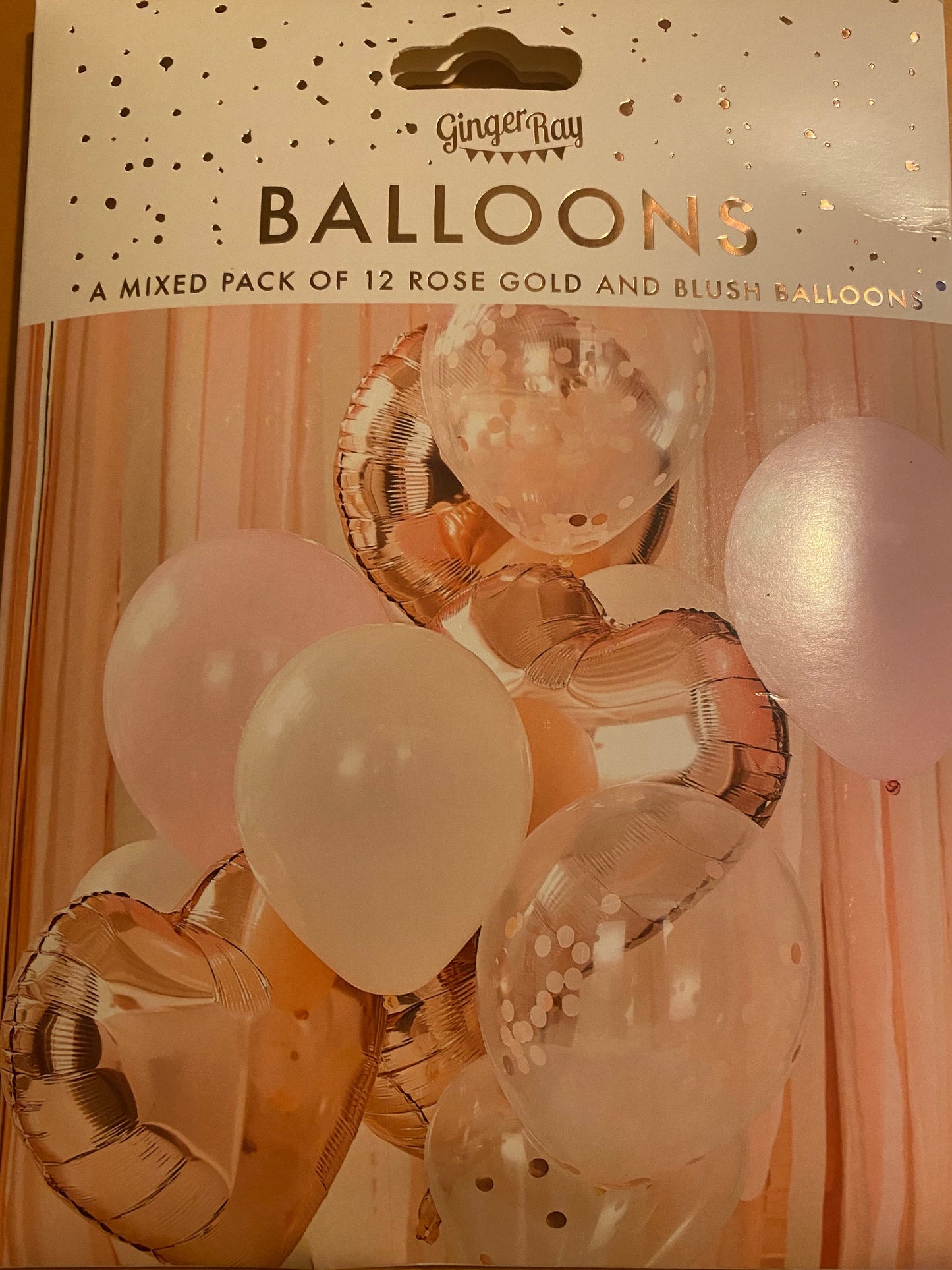 Blush and Rose Gold Balloons Bundle 12 Pack Mix It up, Party
