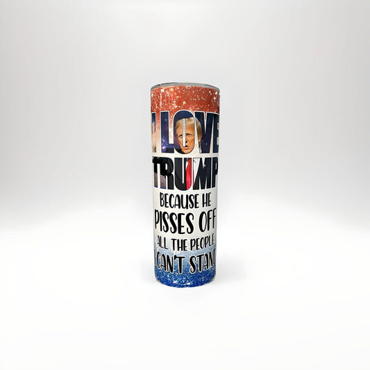 "I Love Trump" 20 oz Tumbler